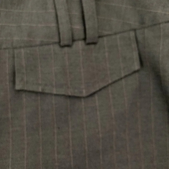 ATELIER Sz 12 Business Career Pinstripe Pantsuit Polka Dot Contrast Lining Suit - Picture 9 of 10